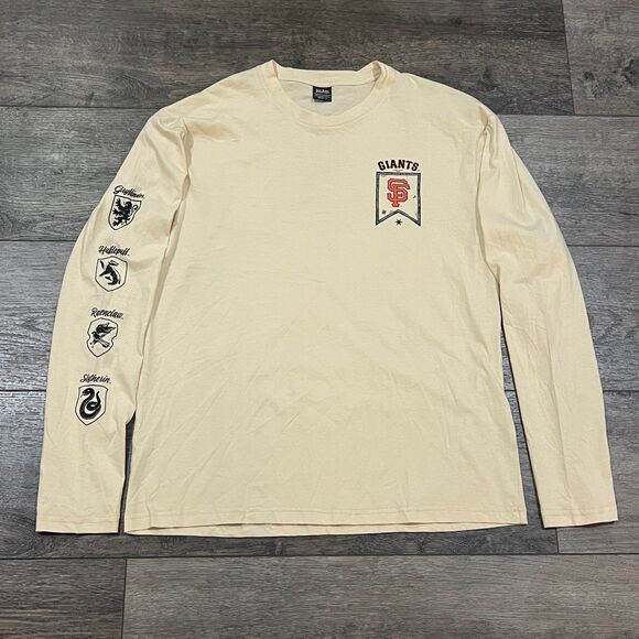 San Francisco Giants x Harry Potter Promo Long Sleeve T‑Shirt Sleeve Logos Large - Picture 1 of 7